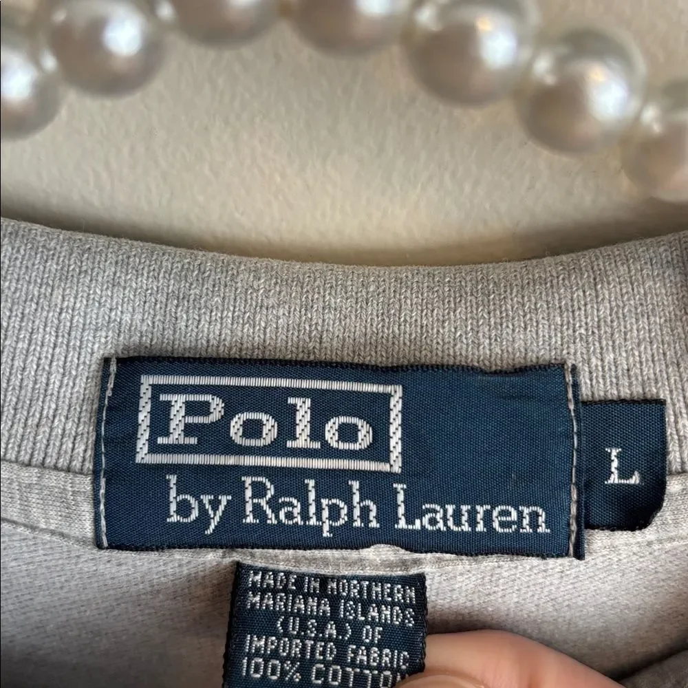 Polo by Ralph Lauren Classic Gray Polo size large